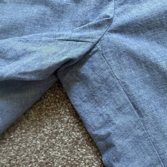 Talbots Blue Chambray Bermuda Perfect Short Women’s Size 4 Preppy Summer Classic - Picture 10 of 16